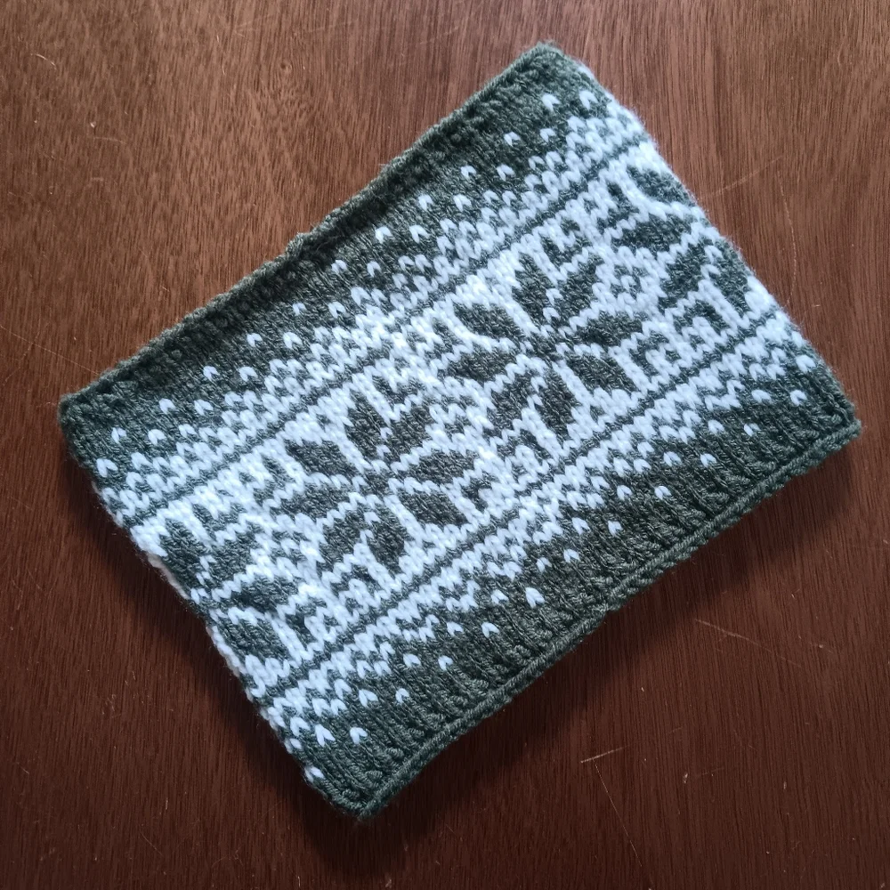 Handmade handknit forest